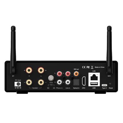 Artsound Smart Evo - Streaming Multiroom versterker 2 x 80W - Internet Radio, Bluetooth, Spotify, Deezer, Tidal, WiFi, AirPlay 2, Alexa