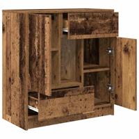Dressoir met lades en deuren 70,5x34x74,5 cm oud hout - thumbnail