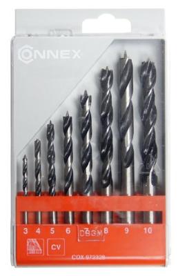 Connex Set Houtboren 3-10Mm 8Dlg Rood - COX972328