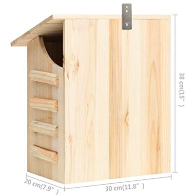 VidaXL Vleermuizenkast 30x20x38 cm massief vurenhout