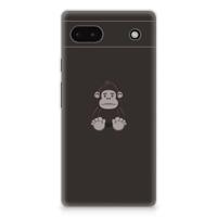 Google Pixel 6A Telefoonhoesje met Naam Gorilla - thumbnail