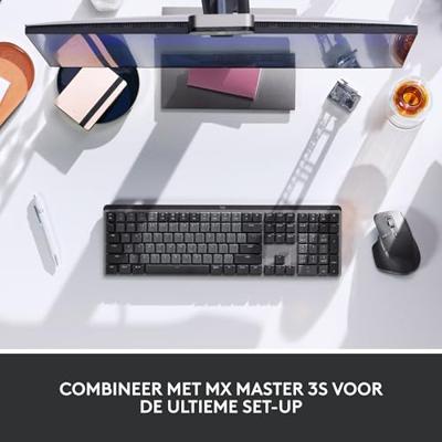 Logitech MX Mechanical toetsenbord Draadloos Grijs - Kailh Choc Brown V2 - thumbnail