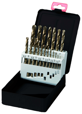 Labor Spiraalborenset | DIN338 HSS-Co 5% | 19 delig | 1-10mm x 0.5mm. - KA012190 Labor Spiraalborenset | DIN338 HSS-Co 5% | 19 delig | 1-10mm x 0.5mm. - KA012190