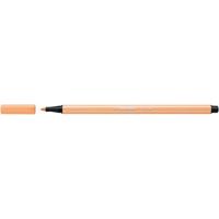 Viltstift STABILO Pen 68/25 medium pastel oranje | 10 stuks - thumbnail