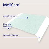 Molicare Premium Bed Mat Text. 7 Drops 85x90cm - thumbnail