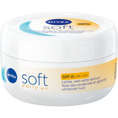 Nivea Bodycreme soft daily UV SPF15 200 Milliliter