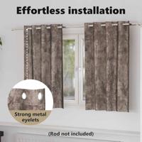 VidaXL Velvet gordijnen 2 pcs cappuccino 140 x 140 cm fluweel - thumbnail