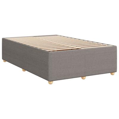 Boxspring met matras stof taupe 120x200 cm
