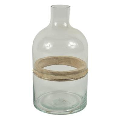 Vaas glas transparant 22 cm 3 delig | 9 stuks