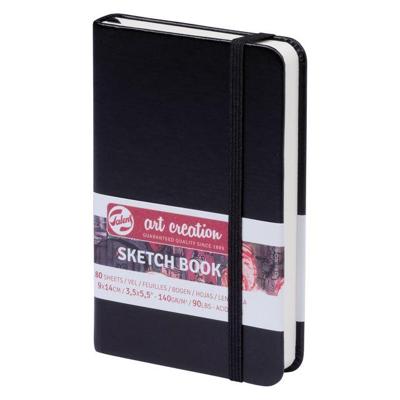 Schetsboek talens art creation 90x140mm zwart | 5 stuks