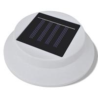 VidaXL Solar buitenlampset 6 stuks wit - thumbnail