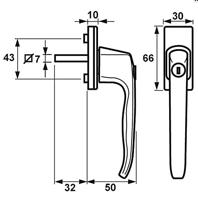AXA | Draai-kiepsluiting | SKG** | incl. Bevestigingsmateriaal | Wit - thumbnail