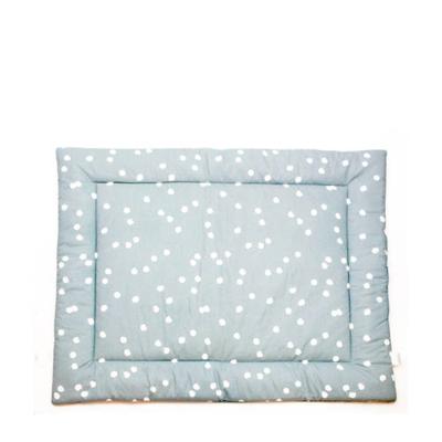 Briljant Baby boxkleed spots stone green 80x100 cm
