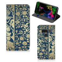 LG G8s Thinq Smart Cover Beige Flowers - thumbnail