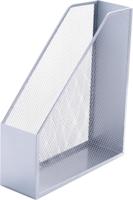 Q-CONNECT Tijdschrifthouder in mesh metaal, zilver - thumbnail