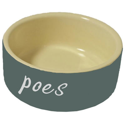 Katteneetbak steen grijs diameter 12 cm Eet-en-drinkbakken-kat Gebr. de Boon - Gebr de boon