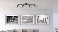 Globo Design plafondlampXara I 4-lichts zwart - 54802S-4 - thumbnail