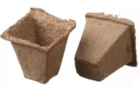 Nature Bio 100% houtvezel kweekpotjes rond 8 cm - 15 stuks - thumbnail