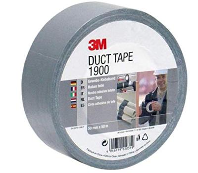 3M duct tape 1900 zilver 50mm x 50m (1 rol) 3M duct tape 1900 zilver 50mm x 50m (1 rol)