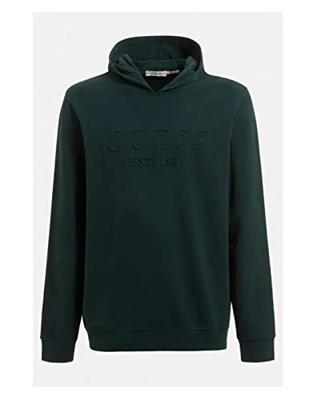 Guess Beau Fleece Hoodie Heren Groen - Maat S - Kleur: Groen | Soccerfanshop