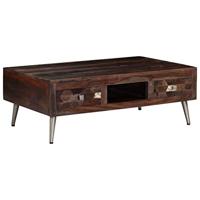 Salontafel 100x60x35 cm massief gerecycled hout - thumbnail
