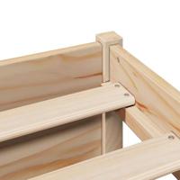 Bed met boekenkast zonder matras massief grenenhout 150x200 cm - thumbnail