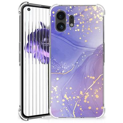 Back Cover voor Nothing Phone (2) Watercolor Paars Back Cover voor Nothing Phone (2) Watercolor Paars