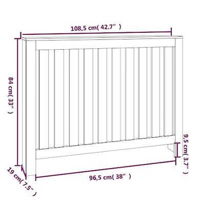 VidaXL Radiatorombouw 108,5x19x84 cm massief grenenhout