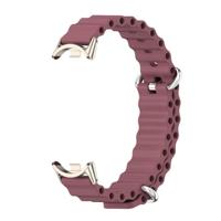 Ocean siliconen bandje - Wijnrood - Xiaomi Smart Band 8 & 9 - thumbnail
