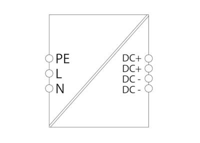 WAGO 787-1201 Behuizing voor stroomvoorziening 2.5 A 30 W Inhoud 1 stuk(s)