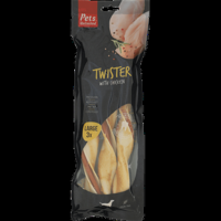 Rosewood Twisters Kip Large - Stevige Runderhuid Kauwsnack voor Grote Honden, Grote Kauwstick met Kip, Ondersteunt Gebitsverzorging, Zonder Granen en Gluten, Zonder Kunstmatige Toevoegingen, 210 g - thumbnail