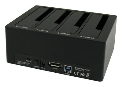 LC-Power LC-DOCK-U3-4B basisstation voor opslagstations USB 3.0 Type-A Zwart