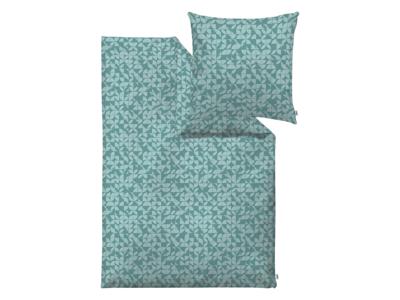 s.Oliver Mako satijnen dekbedovertrek 140 x 200 cm (Turquoise)