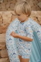 Little Dutch ocean dreams opblaasboot 100x67 cm blauw - thumbnail