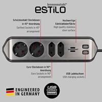 Brennenstuhl Estilo Hoekstekkerdoos 4-voudig - thumbnail