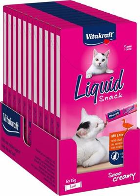 Vitakraft cat liquid snack eend & b-glucaan