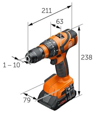 Fein ABS 18 Q AS Accu schroefboormachine met 2 versnellingen 18V AMPShare Basic Body in L-Boxx - 71132461000 - thumbnail