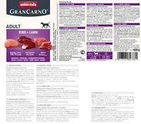 ANIMONDA GranCarno Adult Manzo e agnello - cibo umido per cani - 400 g - thumbnail