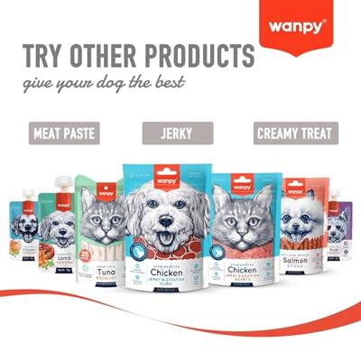 WANPY OVEN-ROASTED CHICKEN JERKY CHIPS - thumbnail