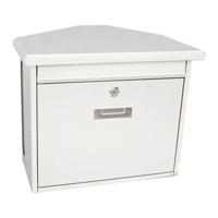 Basic wandbrievenbus met krantenvak Zamoran - wit - thumbnail