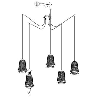 Eglo Houten hanglampClaverdon spider - 43255