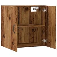 Wandkast 60x31x60 cm bewerkt hout oud houtkleurig - thumbnail