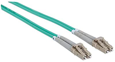 Intellinet 750066 Glasvezel Optische vezel Aansluitkabel 3.00 m Turquoise [1x LC-stekker - 1x LC-stekker] 50/125 µ Multimode OM3