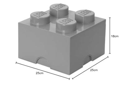 Room Copenhagen LEGO Storage Brick 4 Grijs opbergdoos