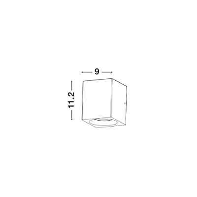 Lyora Vierkante spotEmile betongrijs - 9540209