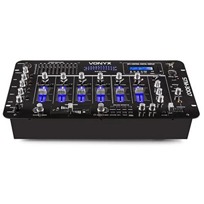 Skytec STM-3007 6-Kanaals 19 inch mixer met SD/USB/MP3/LED/Bluetooth