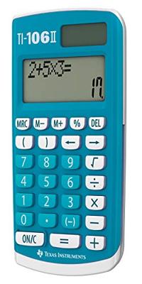 Texas Instruments TI-106II Calculator 106 II Texas Instruments TI-106II Calculator 106 II