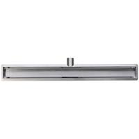 Wiesbaden RVS douchegoot+flens met tegelrooster 70x7 - thumbnail