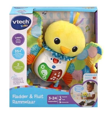 VTech Baby Fladder en Fluit Rammelaar + Licht en Geluid