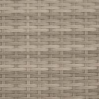 Ligbed met kussen poly rattan lichtgrijs - thumbnail